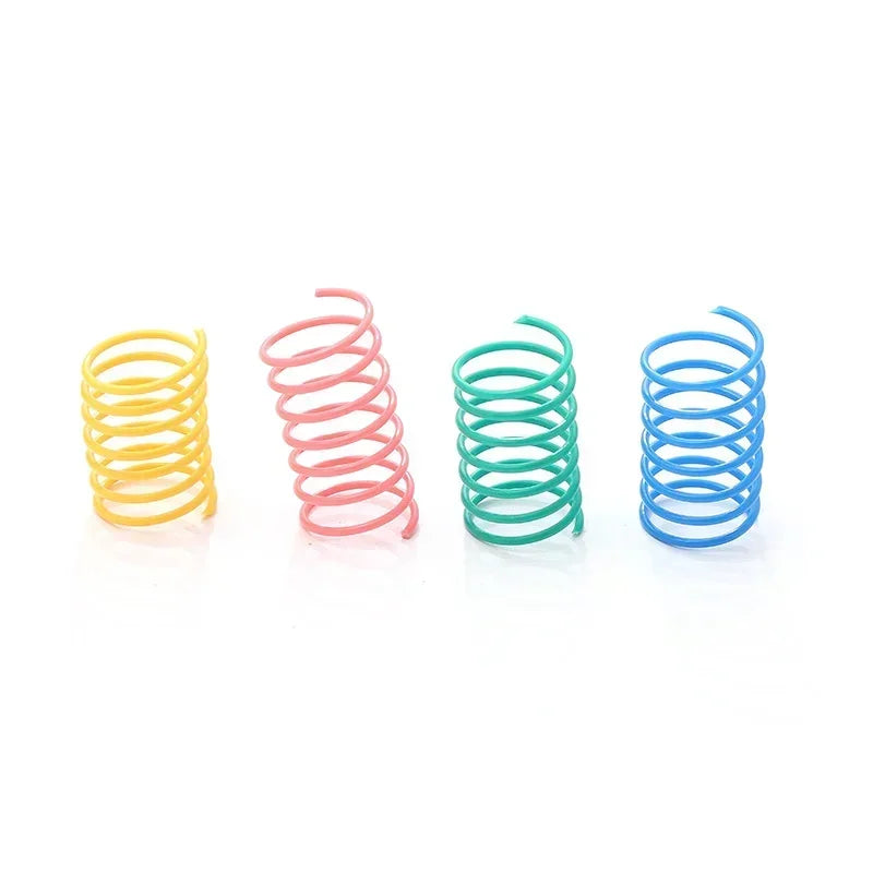 NoEnName Null Cat Spring Toys Colorful Spiral Interactive Toy Set