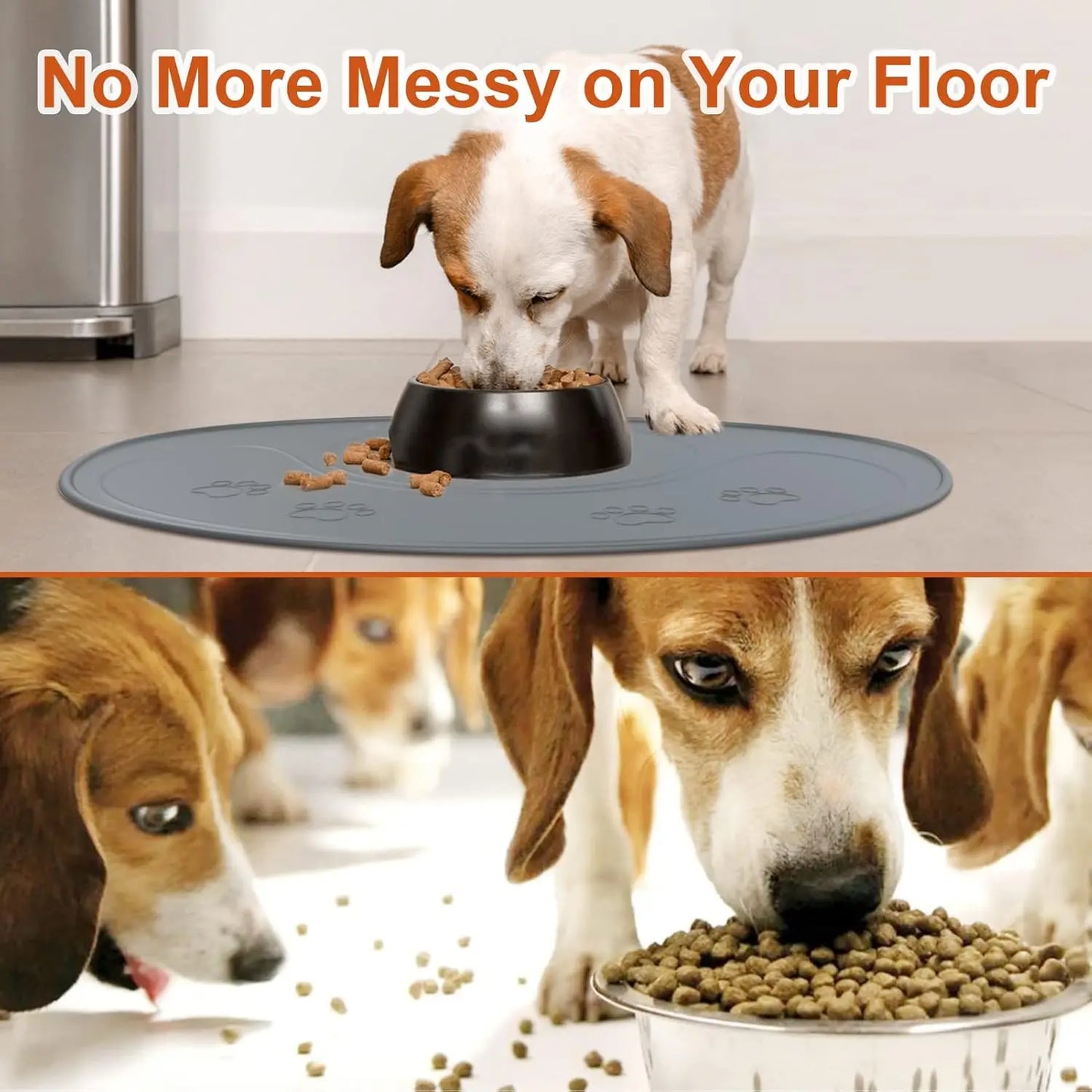 NPET Waterproof Silicone Dog Food Mat for DF10 Dog Fountain