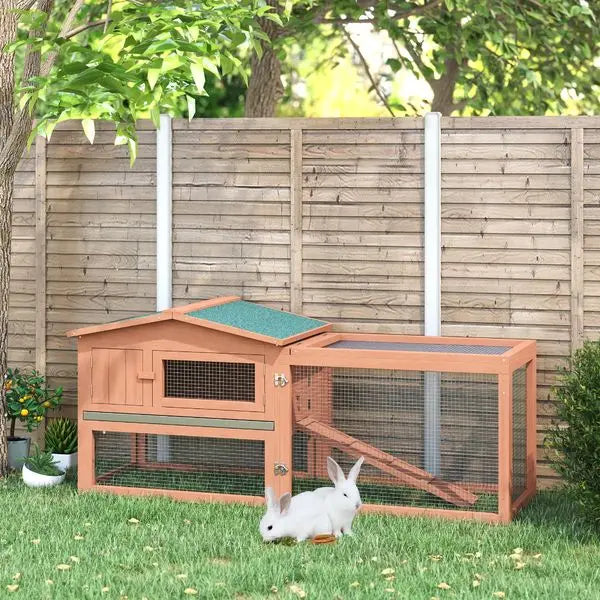 Hign Concerned Outdoor Rabbit Hutch With Run Elevated House