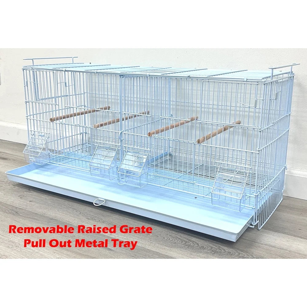 XMSJ Stackable Double Breeding Bird Cages With Dividers