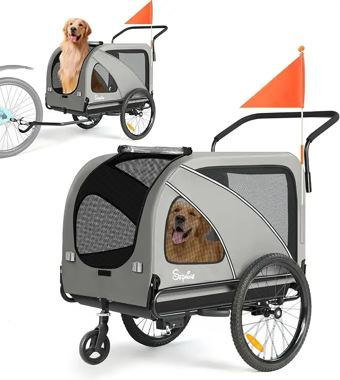 Sepnine Dog Bike Trailer and Pet Stroller Carrier