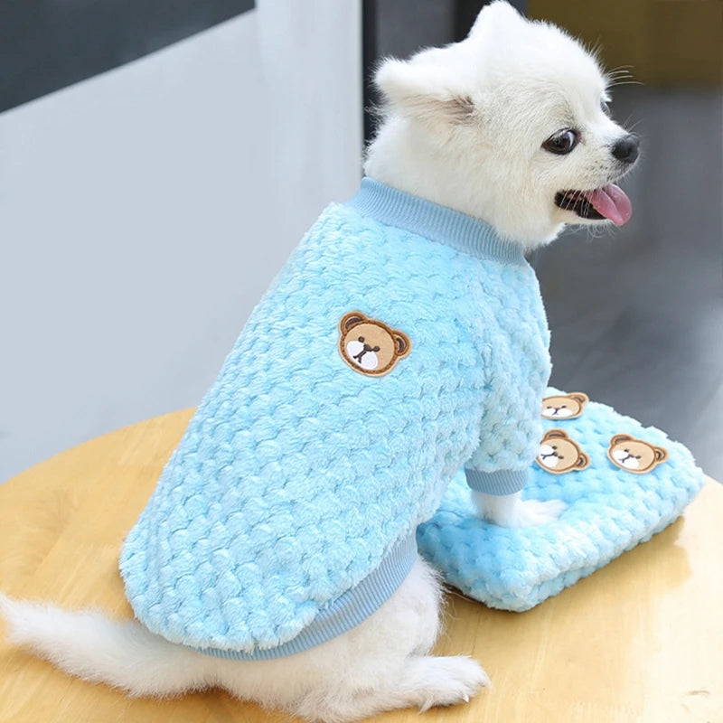 Guangdong Soft Fleece Warm Dog Pullover Coat for Small Pets