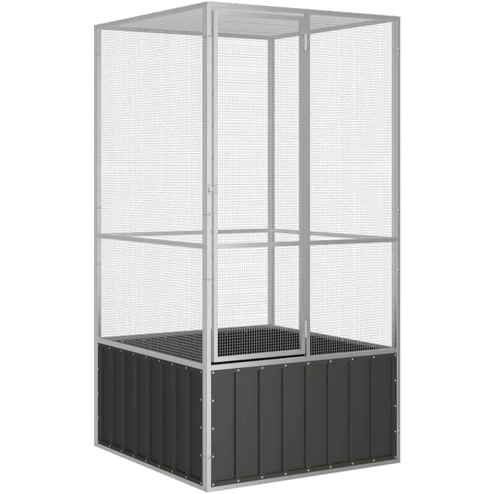 Secure Ventilated Bird Aviary Galvanized Steel Cage