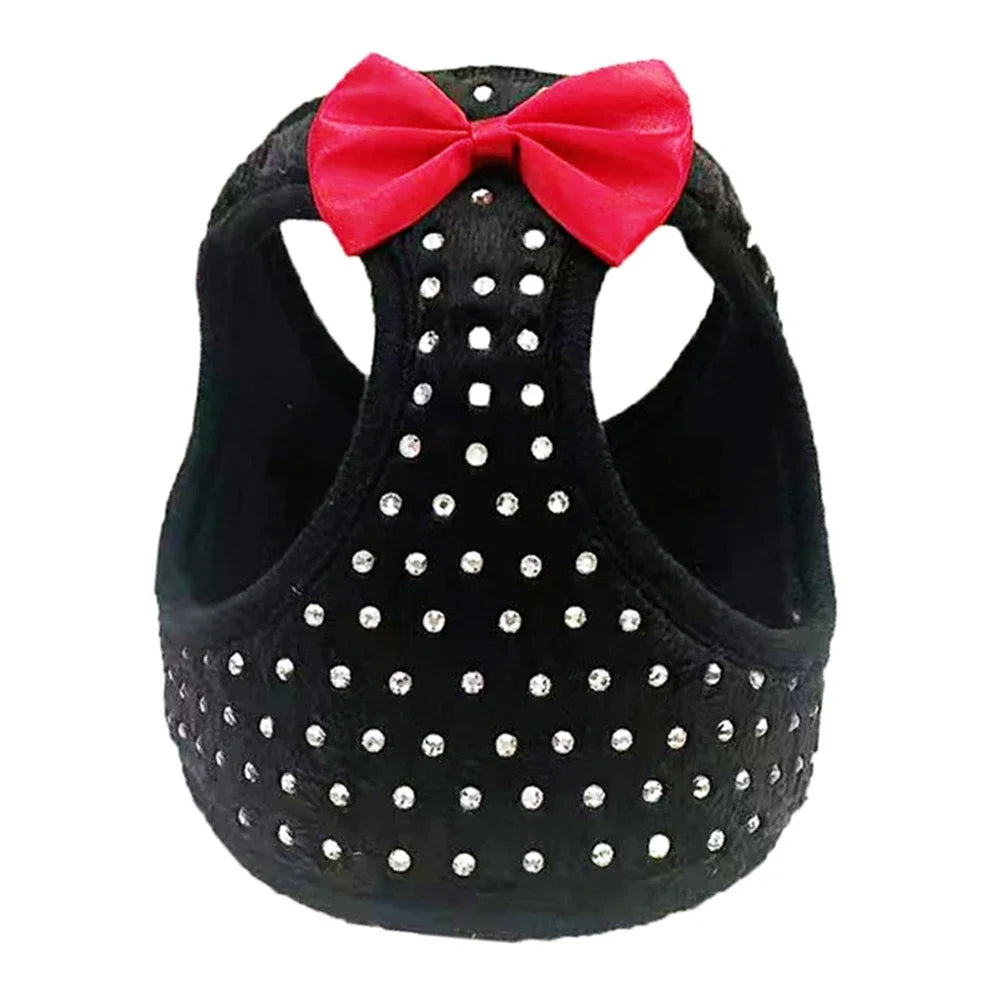 Bowknot Vest Harness For Dogs And Cats Leash Kit Adjustable