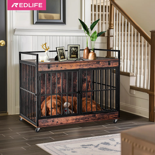 NoEnName_Null Dog Crate Furniture End Table Indoor Kennel