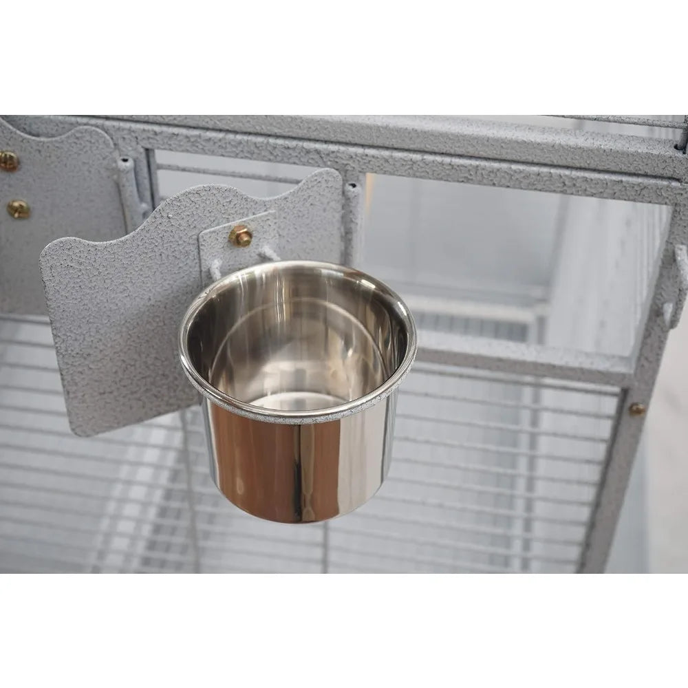 Gap Corner Bird Cage For Cockatiel And Parakeet Space Saver