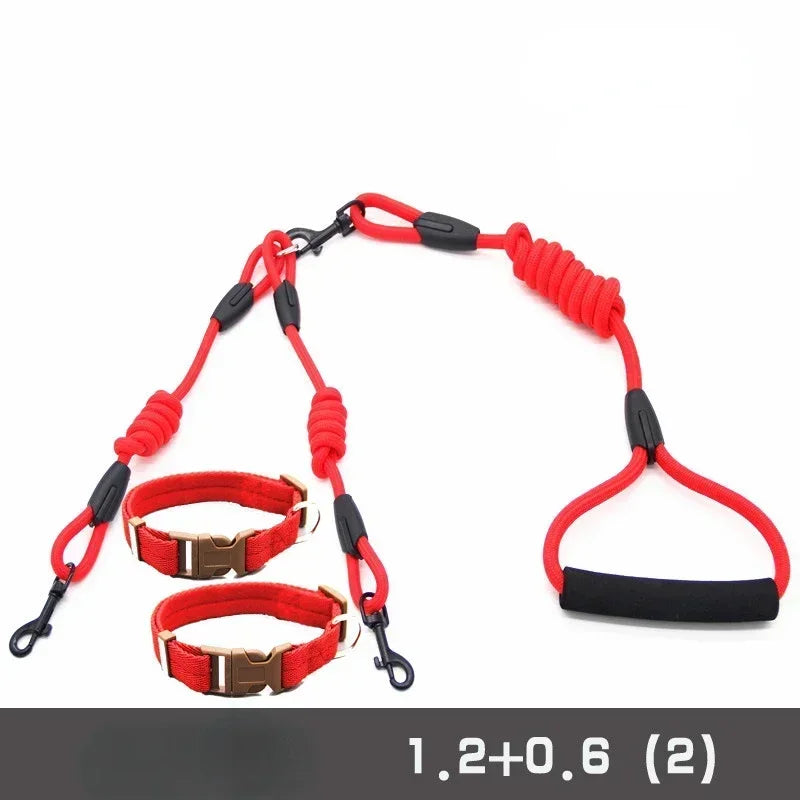 NoEnName_Null Double Dog Leash Coupler for Small Dogs