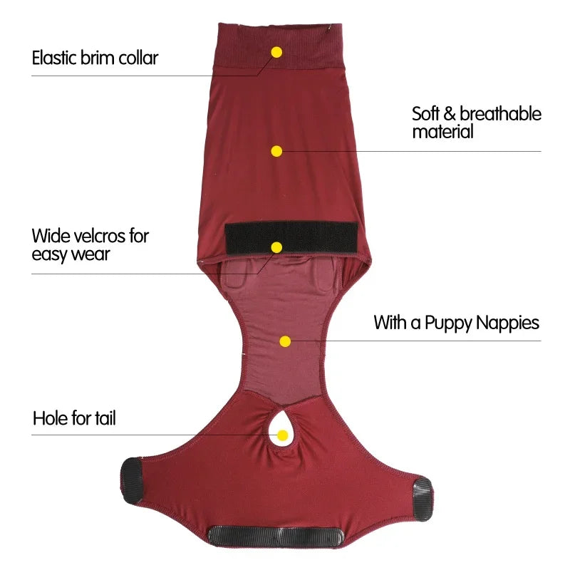 Recovery Suit for Dogs and Cats After Surgery Pet Shirts