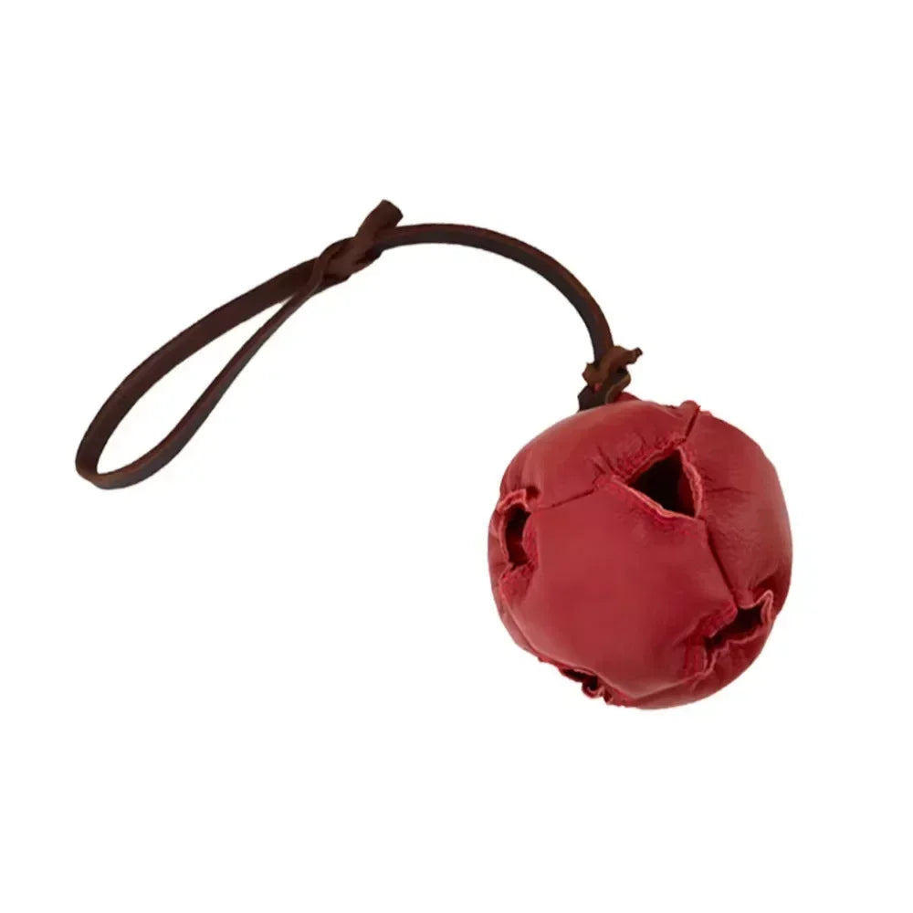 NoEnName Null Leather Dog Training Ball Toy with Handle