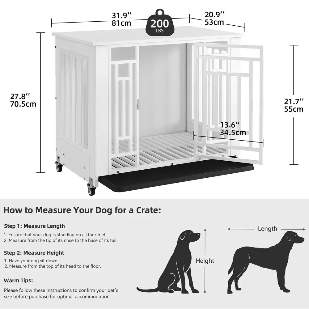 NoEnName_Null Heavy Duty Dog Crate with Removable Tray
