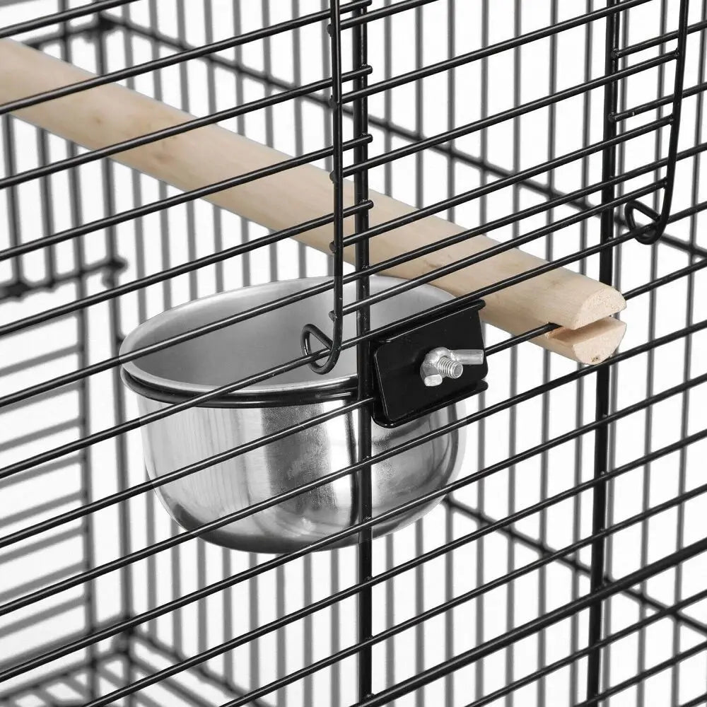 Guangdong Rolling Bird Cage With Open Play Top And Stand