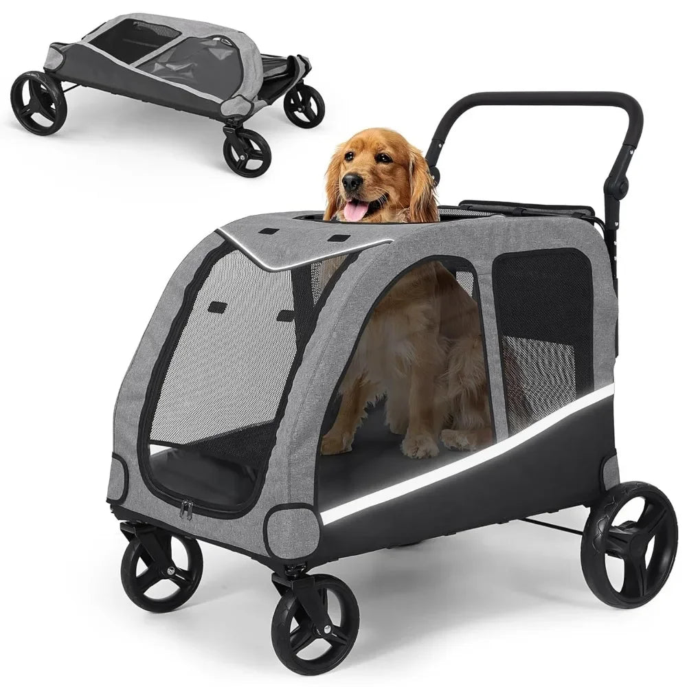 NoEnName_Null Extra Large Pet Stroller for Medium and Large Dogs