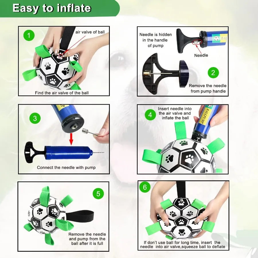 NoEnName_Null Dog Football Interactive Toy for Large Dogs