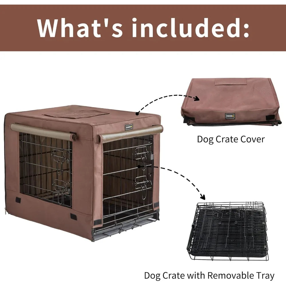 NoEnName Null Dog Crate Kit with Cover for Small Dogs