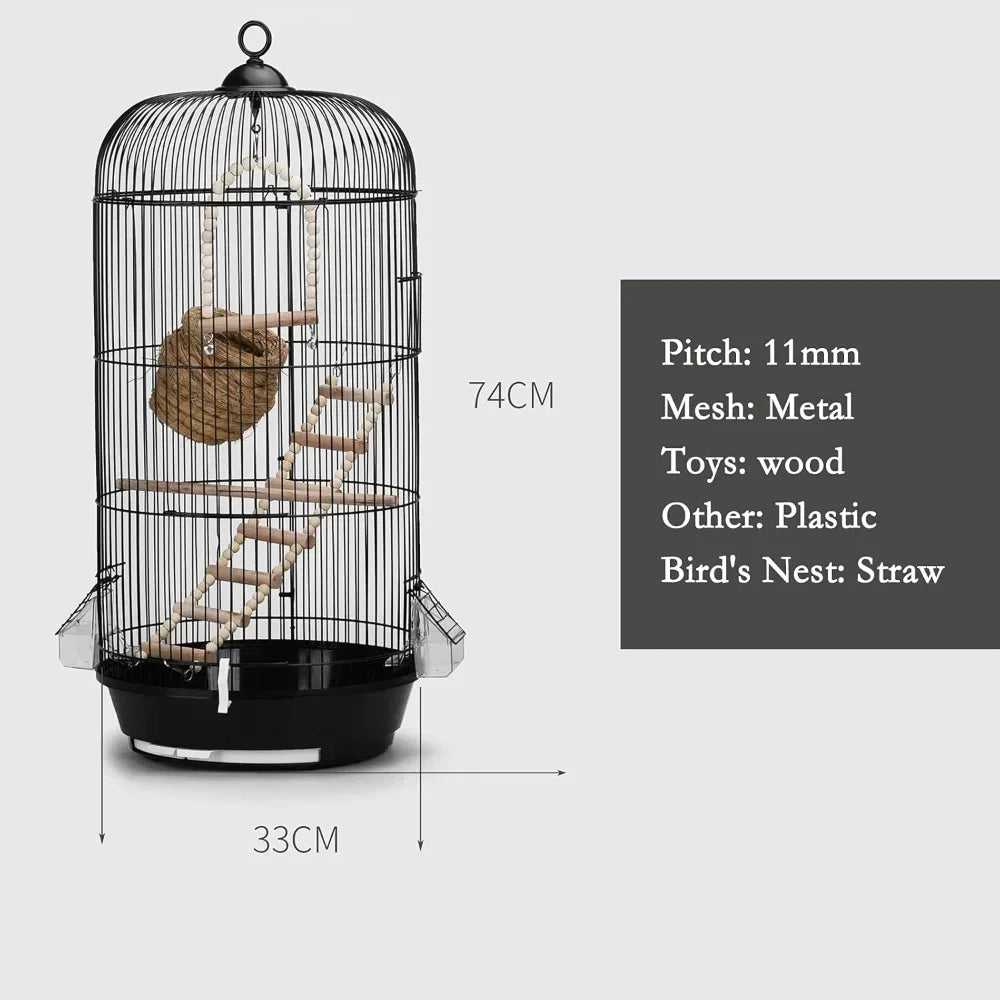 Peis Wooden Bird Cage Home Decoration Foldable Travel Nest