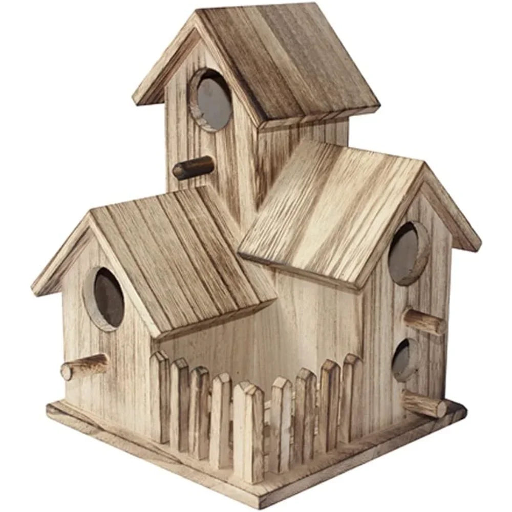 Peis Wooden Bird Nest Breeding Box Outdoor Parrot House