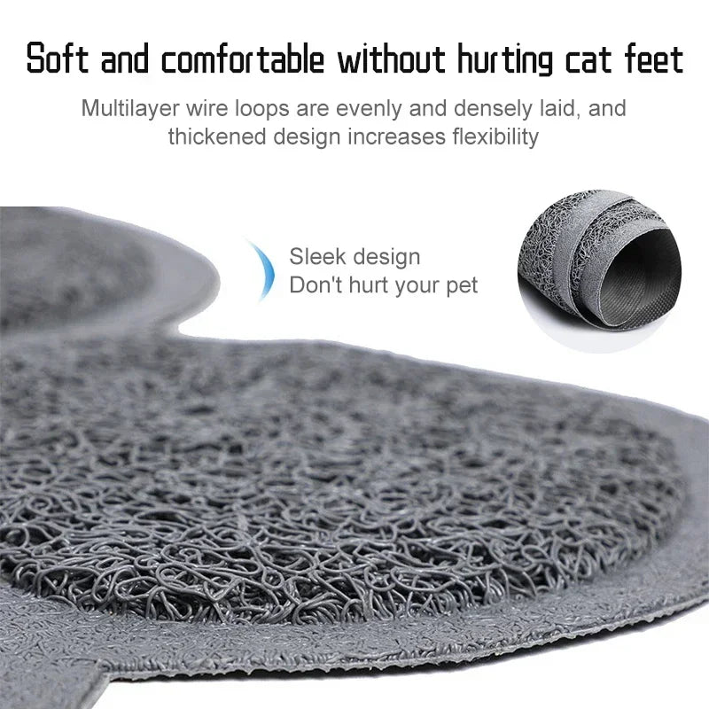 NoEnName Null PVC Pet Mat Non-slip Claw-shaped Design