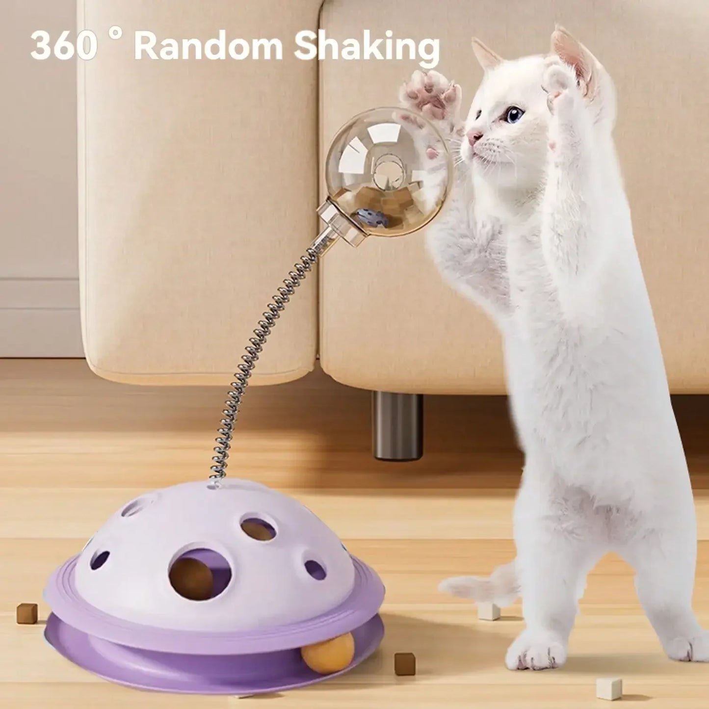 NoEnName Null Interactive Cat Snack Dispenser Educational Toy