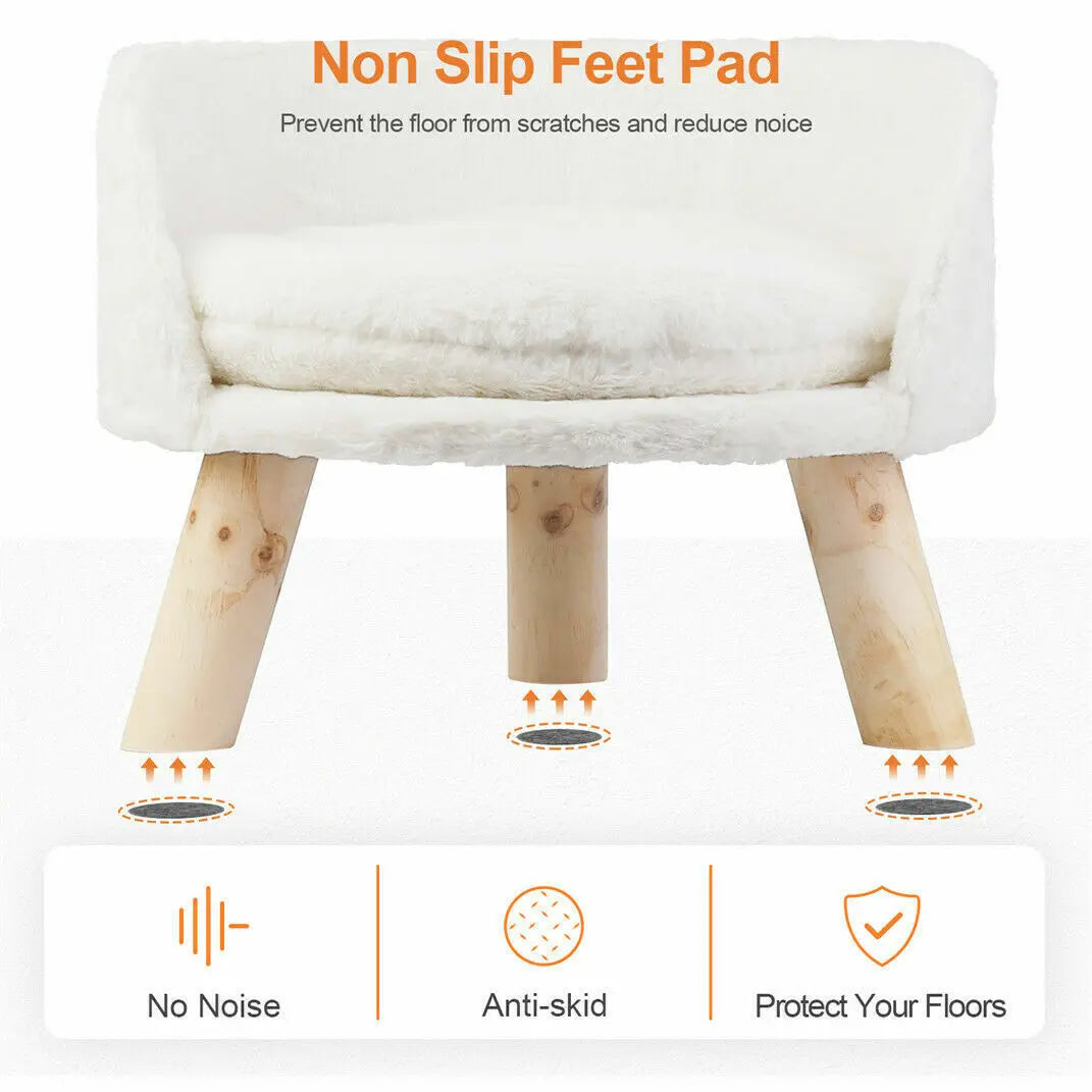 NoEnName Null Luxury Soft Cat Bed with Cushioned Nesting Chair