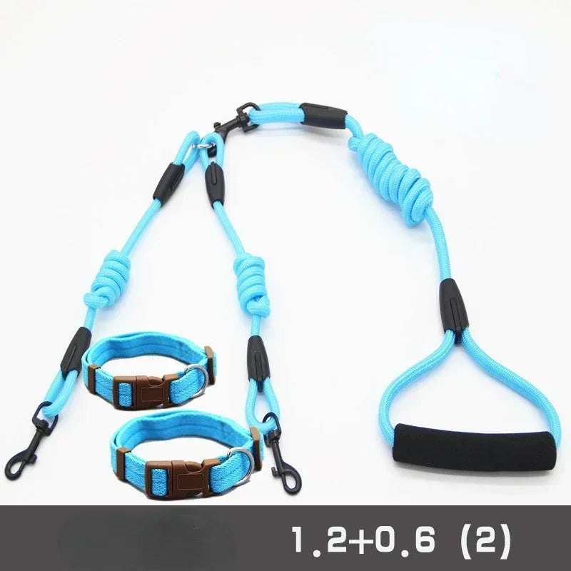 NoEnName_Null Double Dog Leash Coupler for Small Dogs