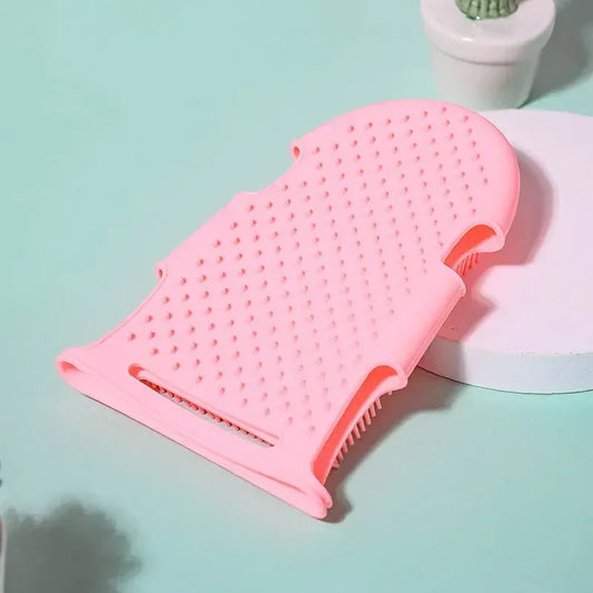 Dog Cat Bath Glove Deshedding Silicone Brush For Fur