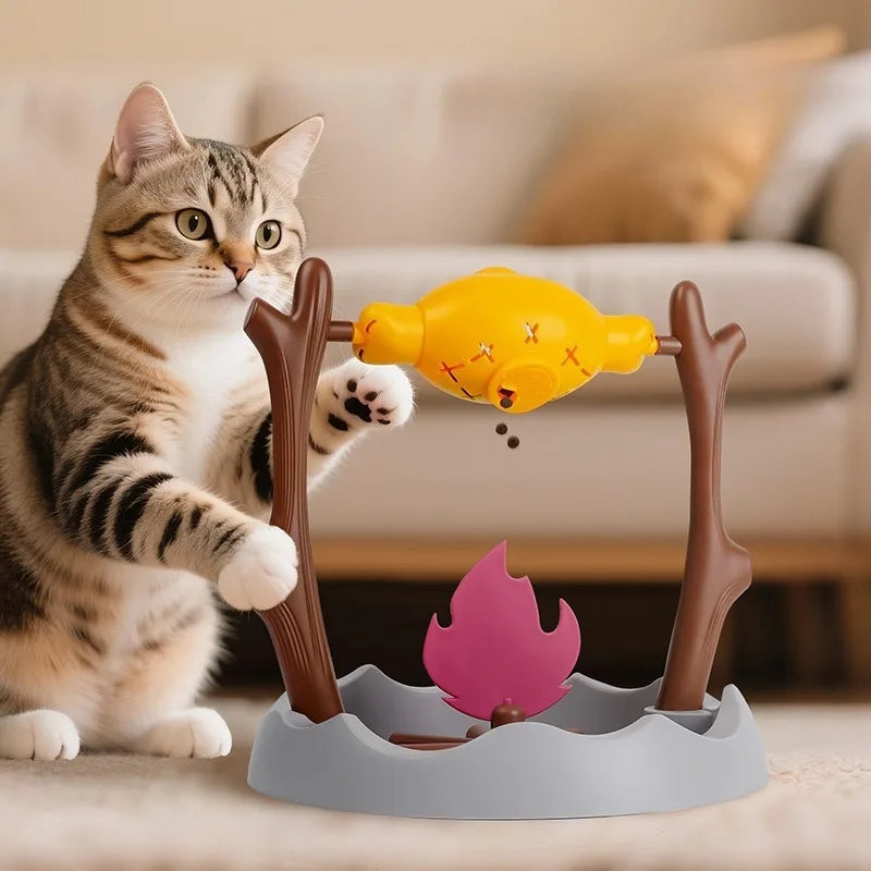 Creative Cats Slow Feeding Snack Bowl Interactive Food Puzzle Toy for Dogs and Cats