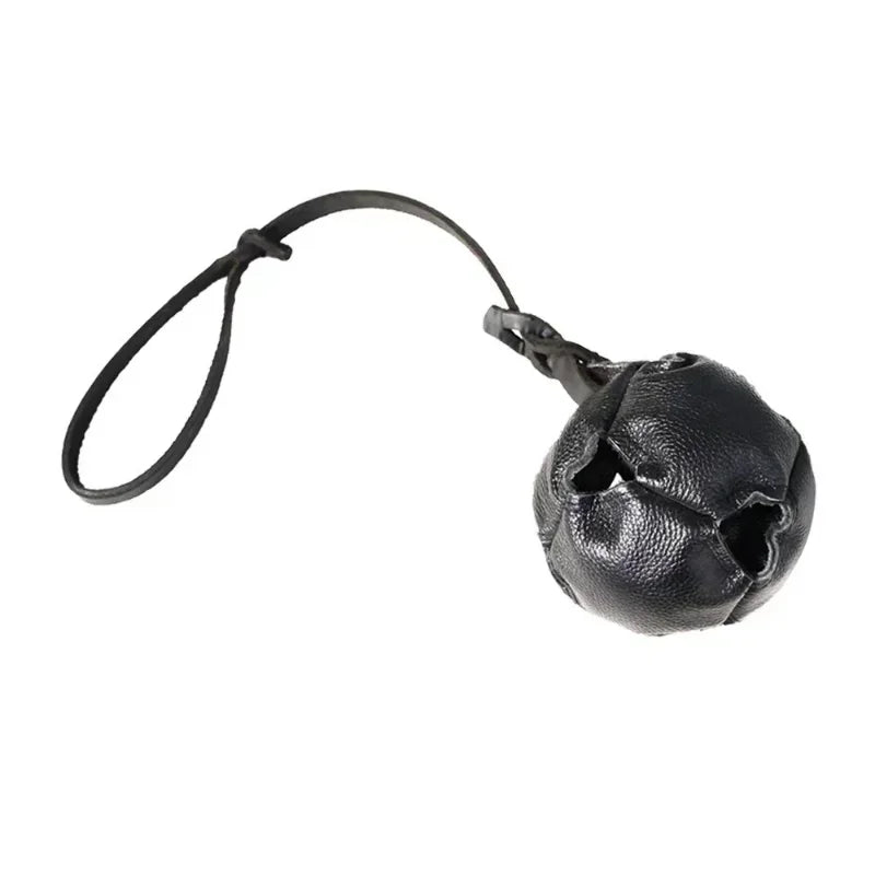 NoEnName Null Leather Dog Training Ball Toy with Handle