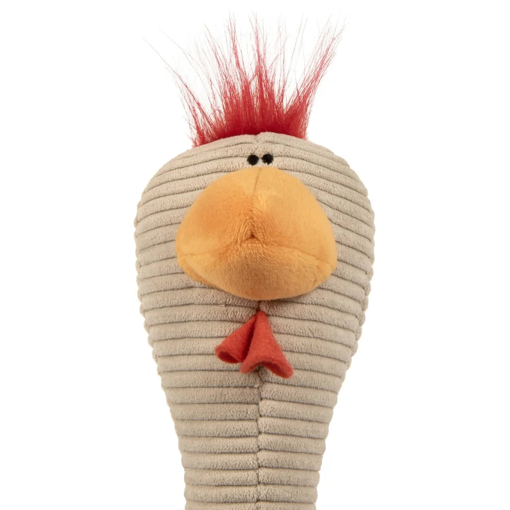 XMSJ Durable Long Neck Rooster Squeaky Dog Toy