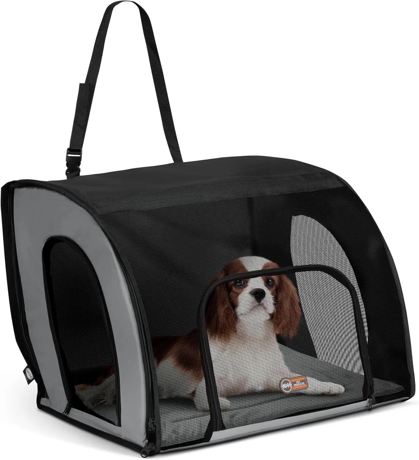 XMSJ Enclosed Dog Car Seat Travel Safety Carrier for Pets
