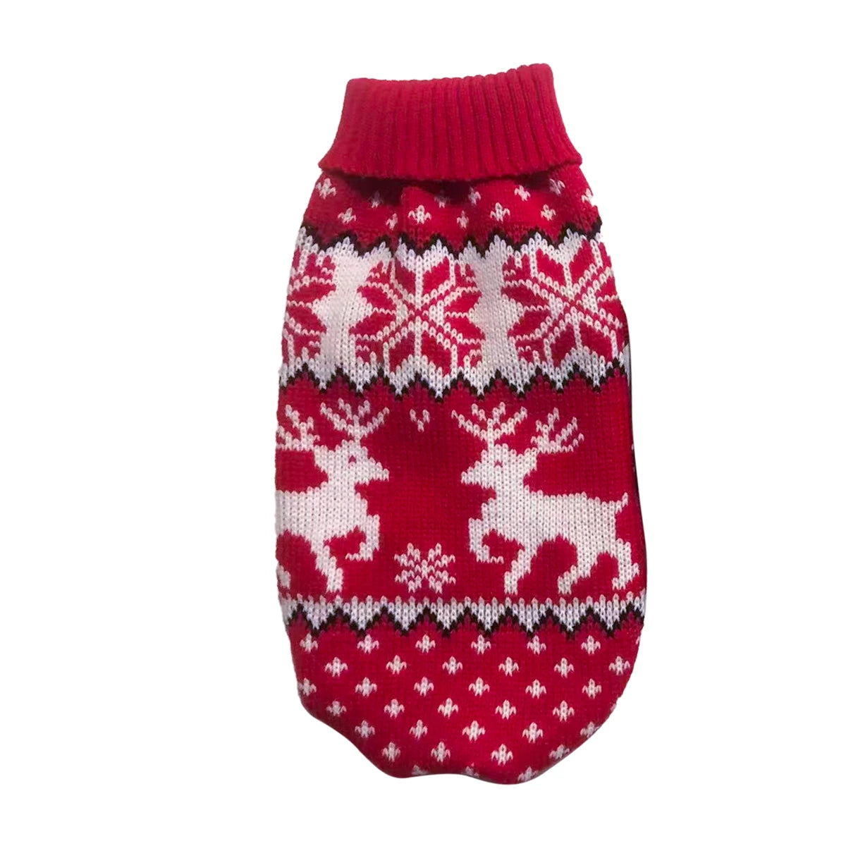 Dog winter clothing Christmas celebration clothes Knitted pet clothing Suitable for small to medium-sized dogs Pet sweater Red,