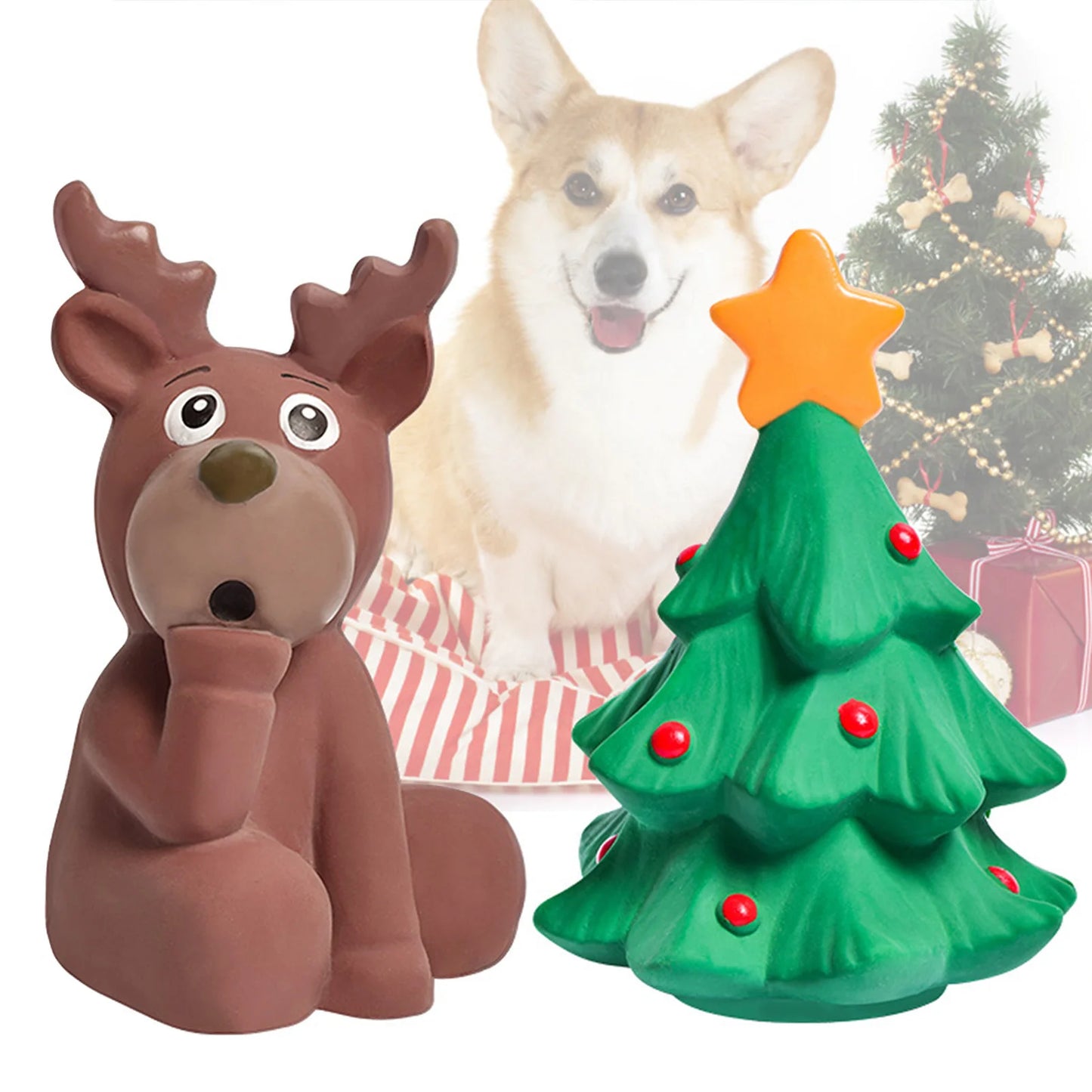 Hign Concerned Interactive Latex Dog Chew Toy For Puppies