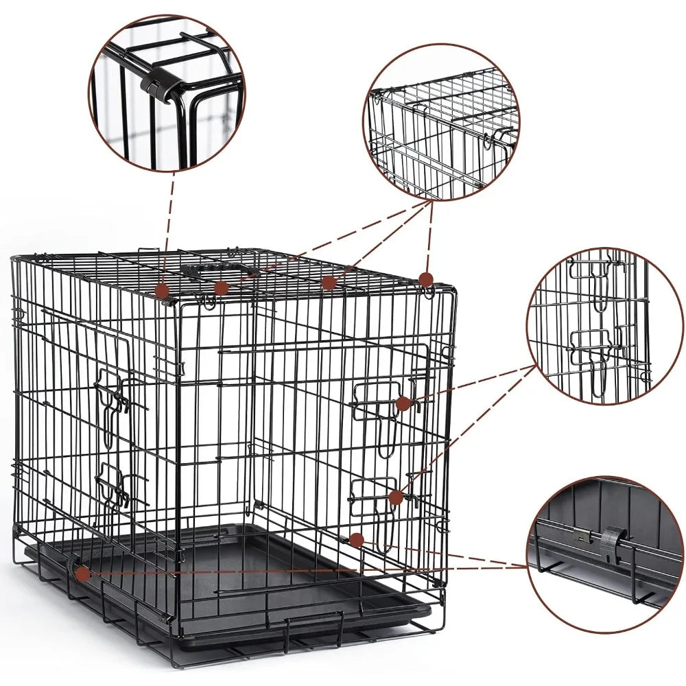 NoEnName Null Dog Crate Kit with Cover for Small Dogs