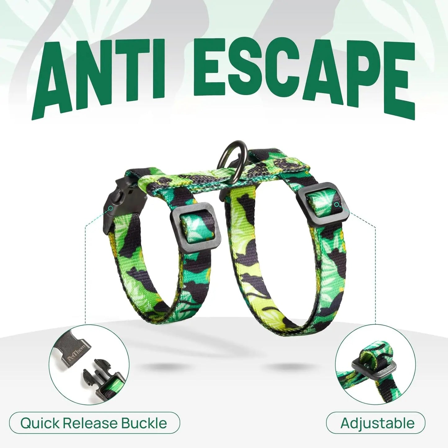 Hign-concerned Cat Harness And Leash Set Escape Proof