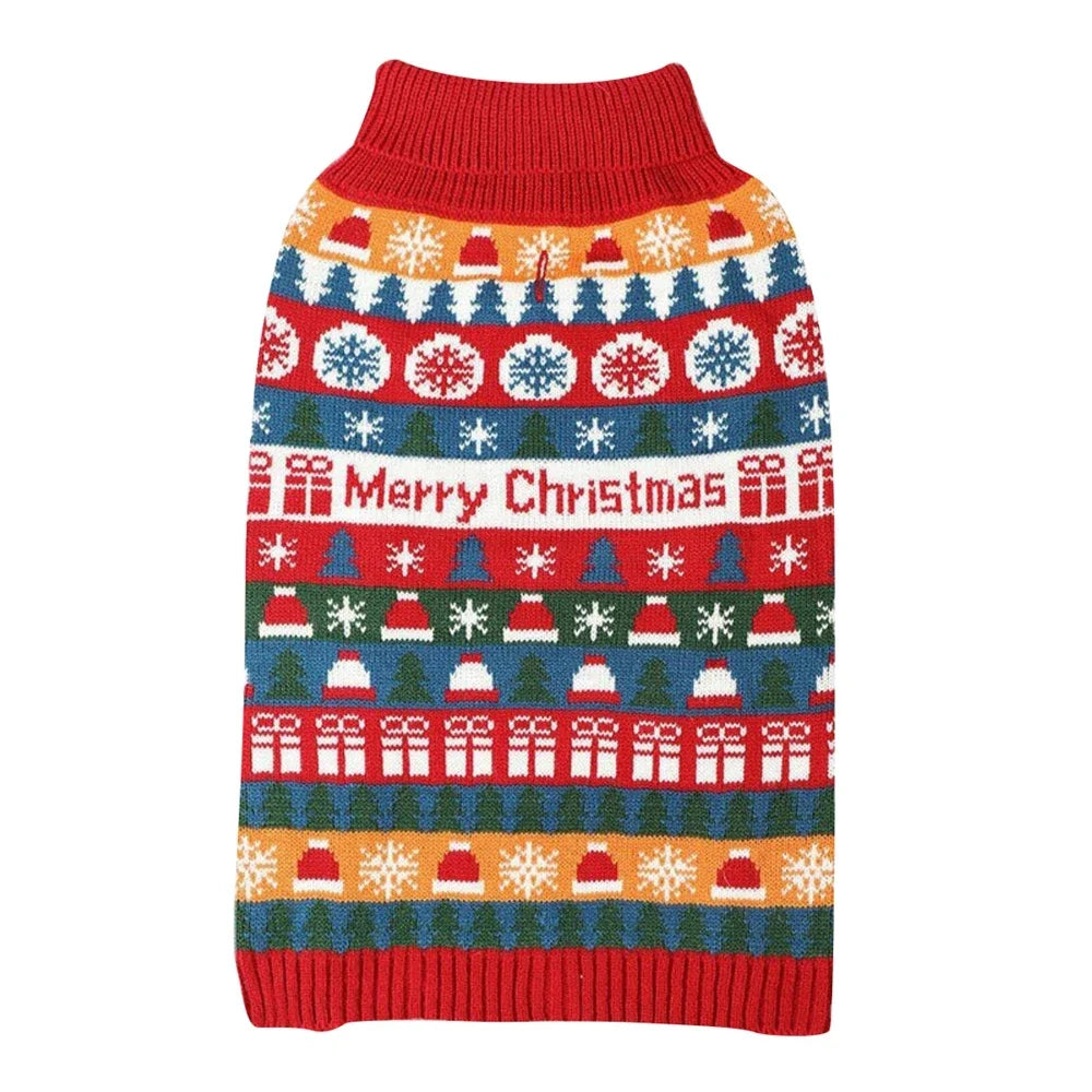 Guangdong Christmas Puppy Sweater Warm Knitwear for Small Dogs