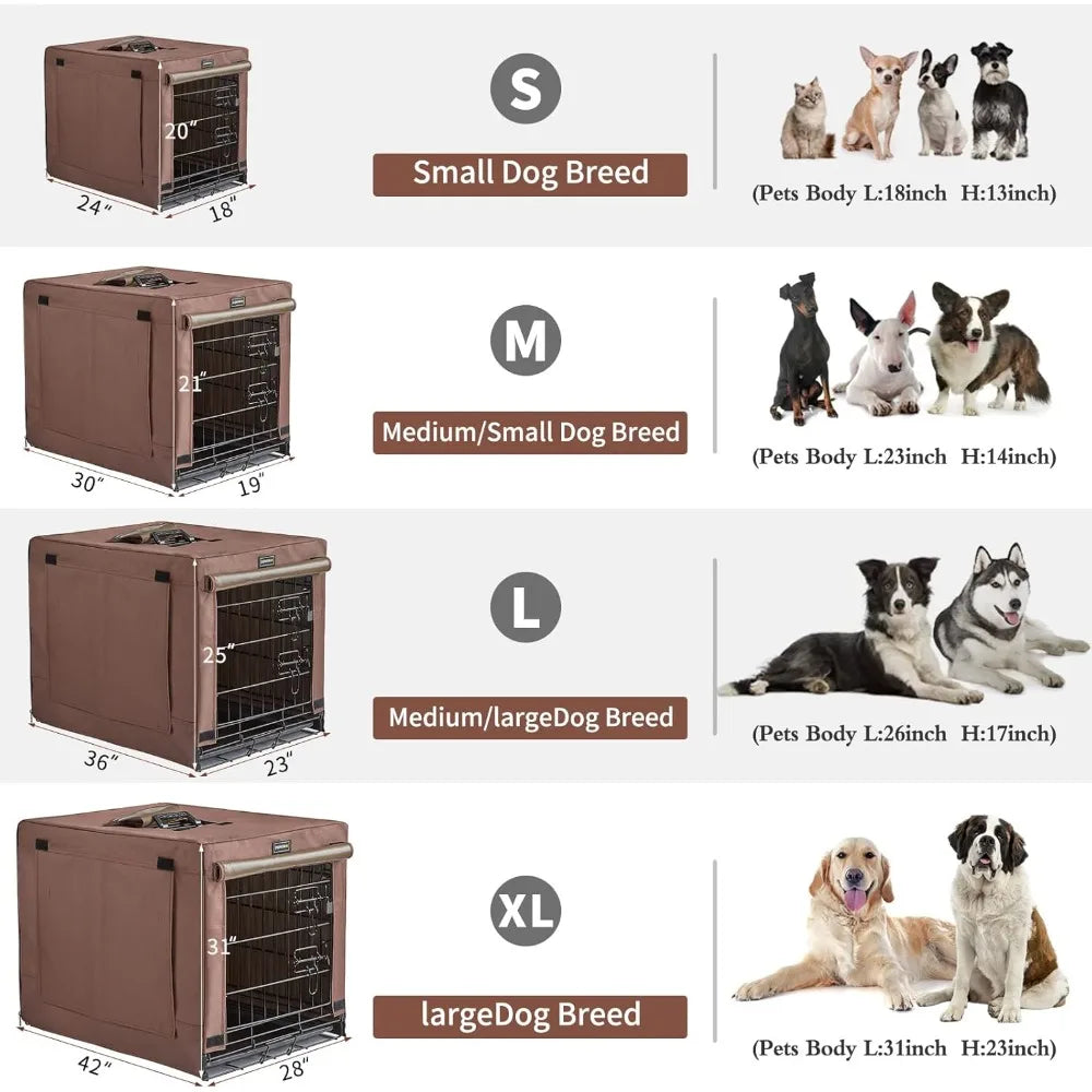 NoEnName Null Dog Crate Kit with Cover for Small Dogs