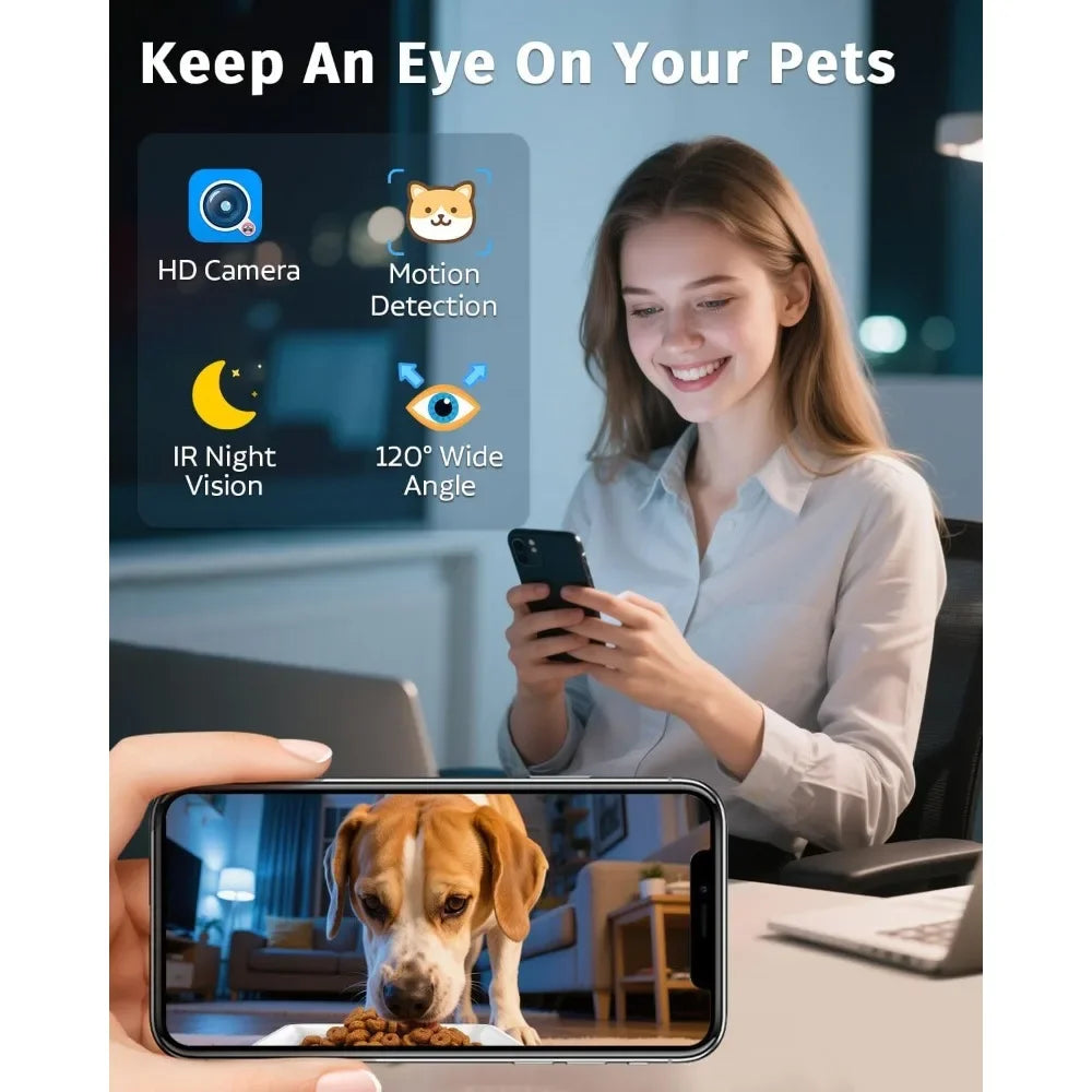 Breed Automatic Dog Feeder With Camera WiFi App Control