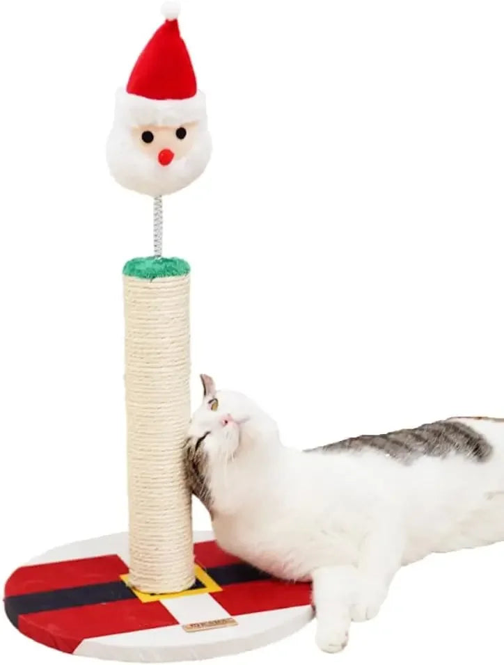 Christmas Series Cat Scratch Pillar Durable Decompression Toy