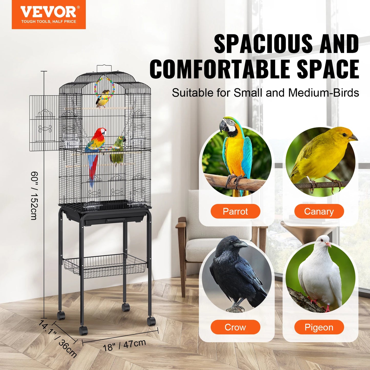Guangdong Large Flight Bird Cage For Parakeets And Parrots