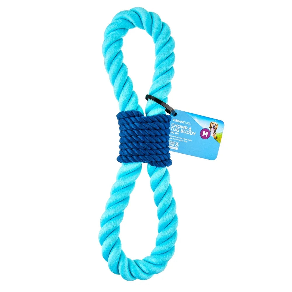 Dutrieux Durable Chewable Rope Dog Toy Interactive Tug Buddy