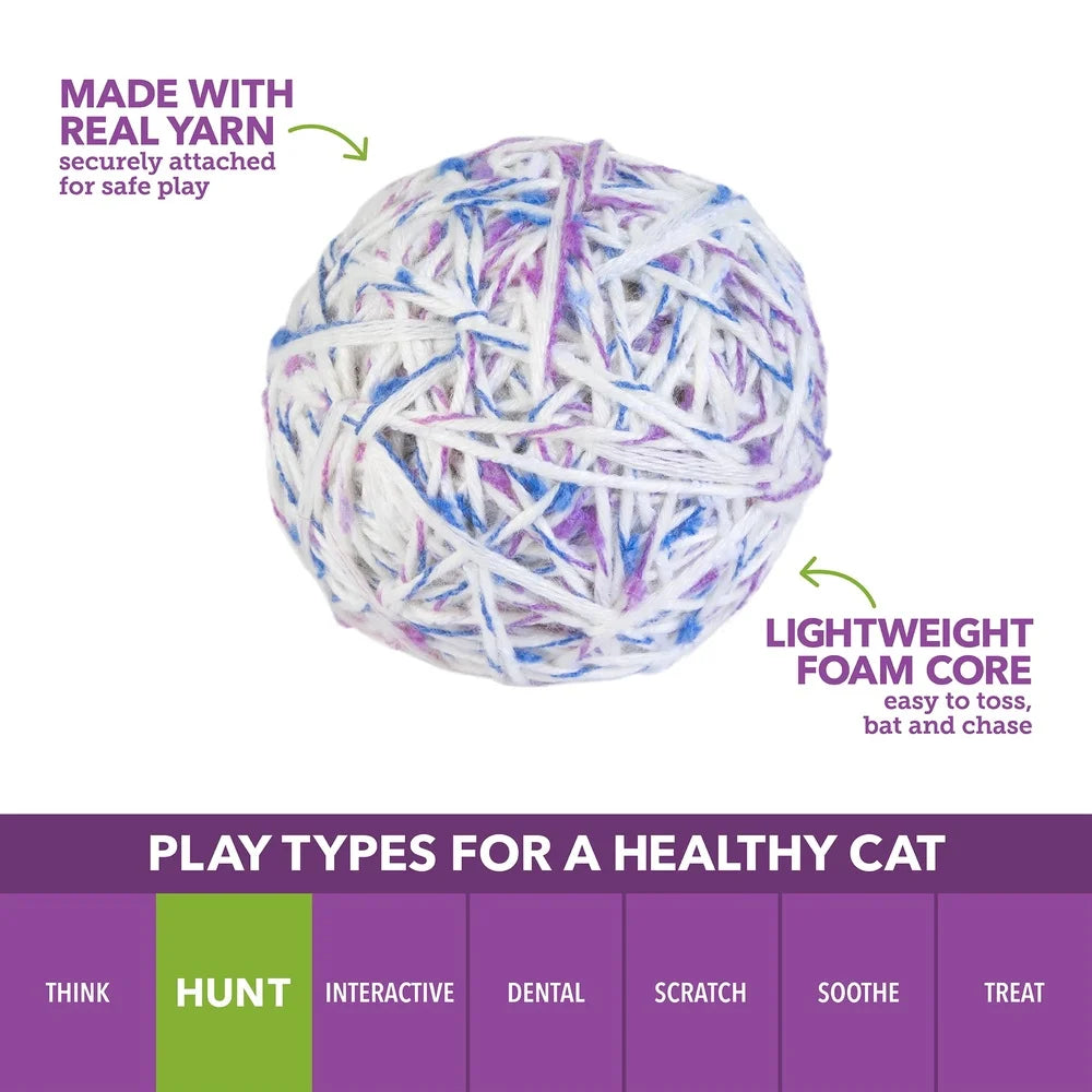 XMSJ Interactive Cat Toy Yarn Balls with Bell Rattling Sound