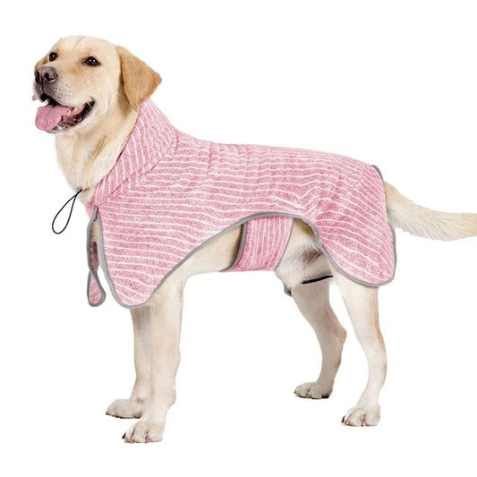 Pet Bathrobe Coat Fast Water Absorbent Towel For Dogs Cats