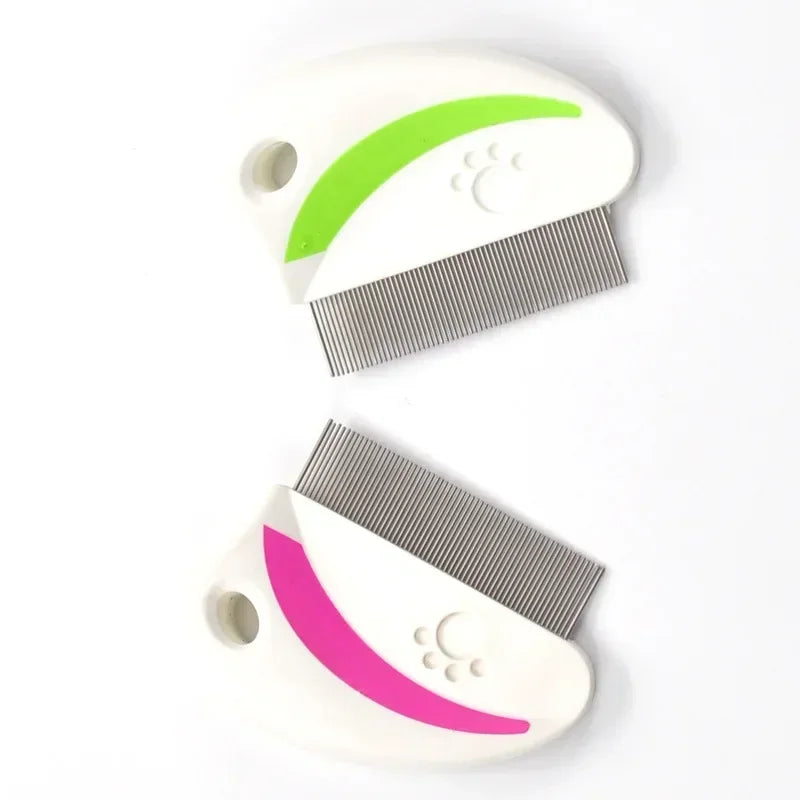 1Pcs Portable Anti Lice Comb for Cats and Dogs Stainless Steel Pet Hair Brush Multipurpose Flea Remover