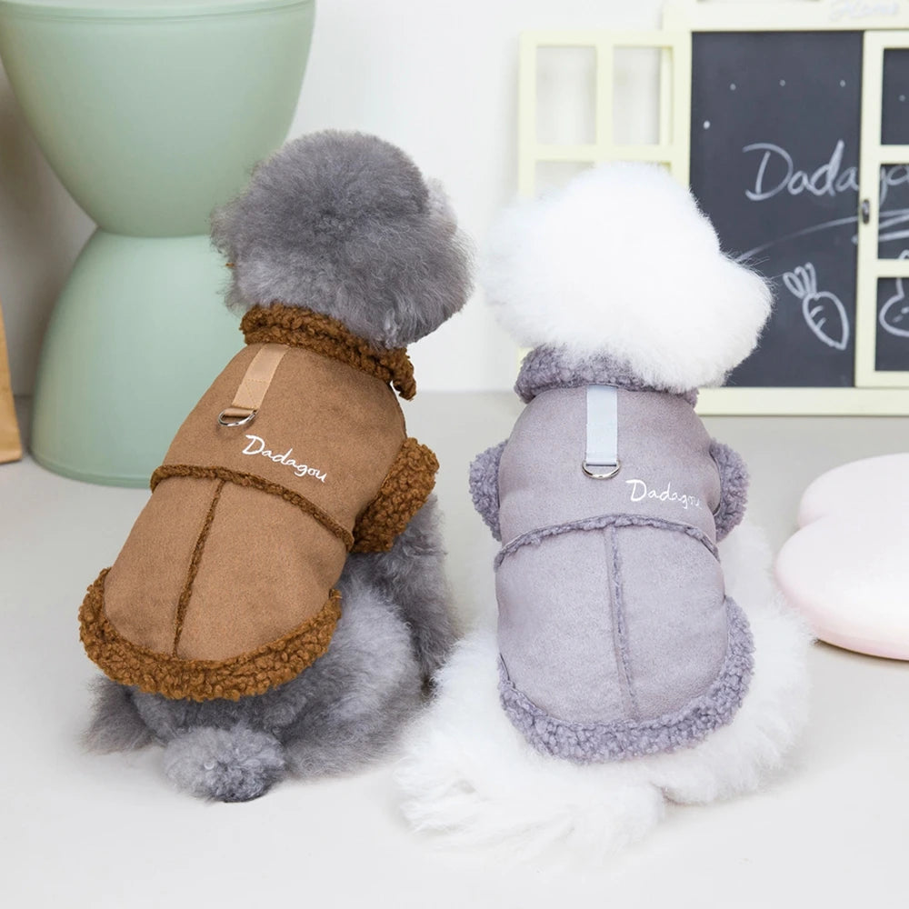 Guangdong Lamb Fleece Winter Dog Jacket for Small Dogs