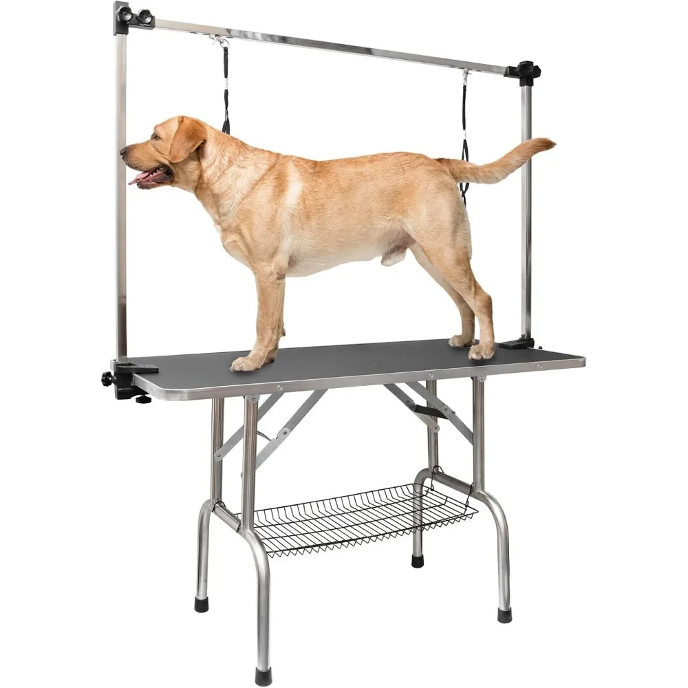 Hign-concerned Grooming Table For Dogs Foldable With Arm