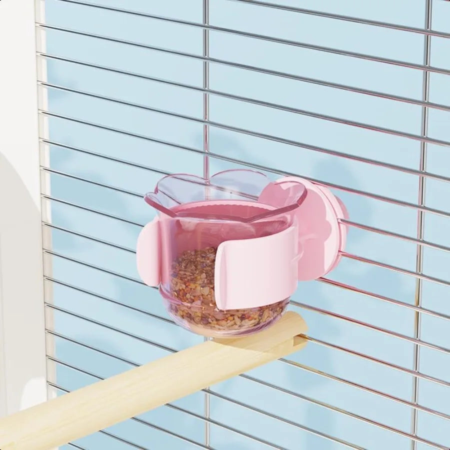 Hign Concerned Bird Cage Feeding Water Bowls With Clamp
