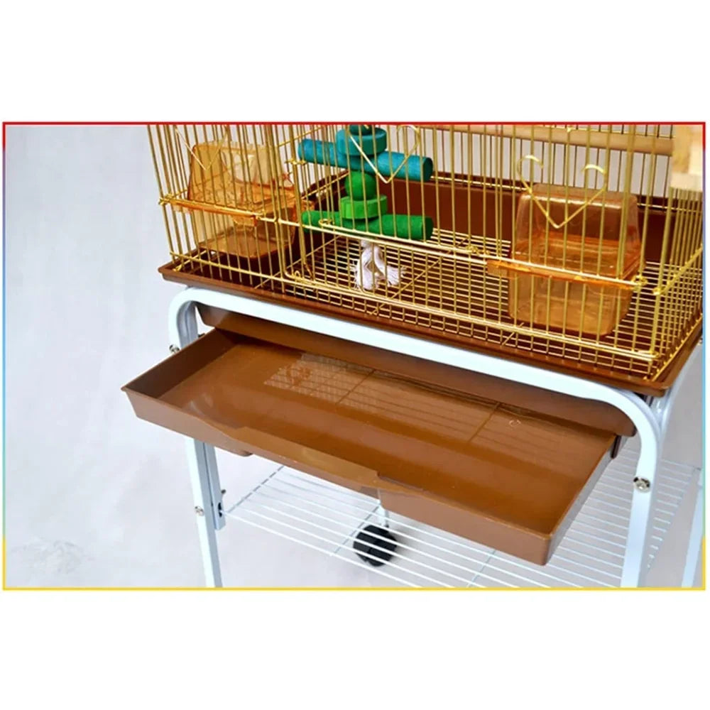PEISI Large Flight Parrot Cage With Emblem And Nest