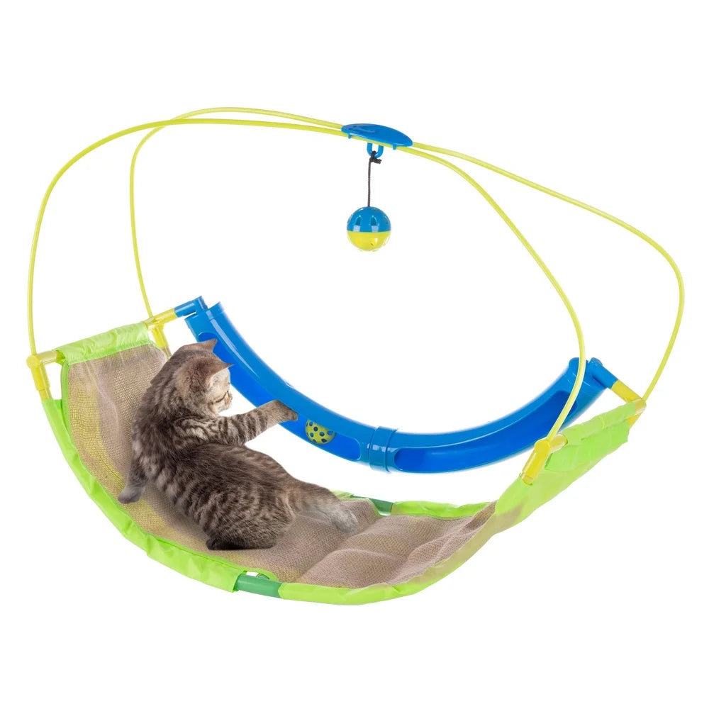 XMSJ Interactive Cat Toy Activity Mat with Scratching Area