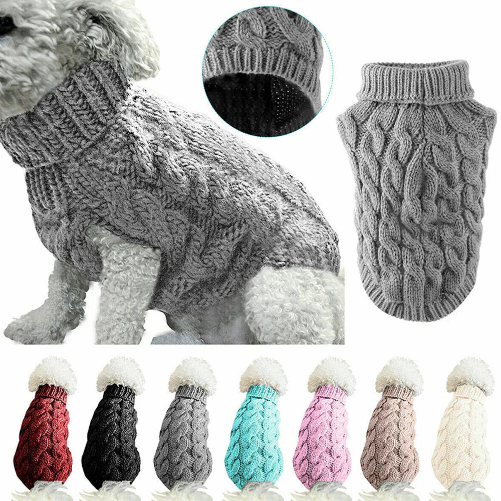 Dog Sweater Autumn Winter Knit Warm Comfort Clothing For Pets