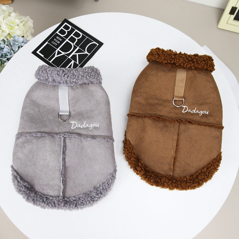 Guangdong Lamb Fleece Winter Dog Jacket for Small Dogs