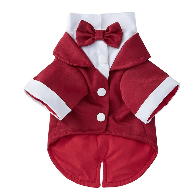 Guangdong Dog Tuxedo Formal Wedding Party Suit With Bow Tie